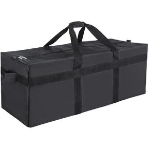 Foldable Sport Duffel Bag Large Storage Duffle Bag with Stronger Lockable Zippers for Travel, Sports, Camping, Moving and More