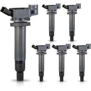 Ignition Coil Pack UF267 Fits for V6 3.0L 3.3L Compatible with 1999 2000 2001 2002 2003 2004 2005 2006 Lexus ES300 RX300 Toyota Avalon Camry Highlander Sienna Solara Lexus RX400h Coils Pack, Set of 6