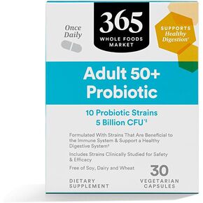 365 by Whole Foods Market, Adult 50+ Probiotic 5 Billion CFU, 30 ct