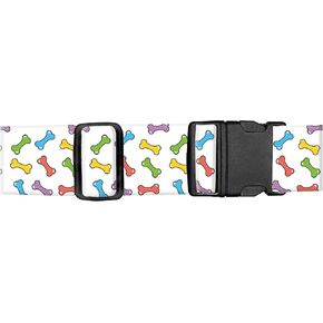 Luggage Straps for Suitcases, Adjustable Travel Belt, Durable Wide Luggage Strap, Cute Suitcase Strap Identifiers with Buckle, Bag Straps for Luggage, Cute Dogs