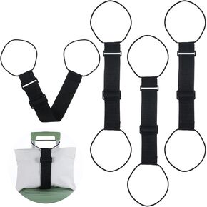 4PCS Luggage Straps to Connect Two Suitcases, Stretchable Luggage Straps, Metal Buckle Suitcase Strap Add a Bag Bungees Adjustable Attachment Accessories Belts Spinner Carryon Travel Airport(Black)