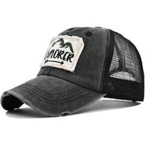 قبعة سائقة الشاحنات للرجال ، تراجعت نساء الظهر قابلاً للتعديل ، Snapback Cap-UV حماية Sun Hat للأنشطة الصيفية في الهواء الطلق