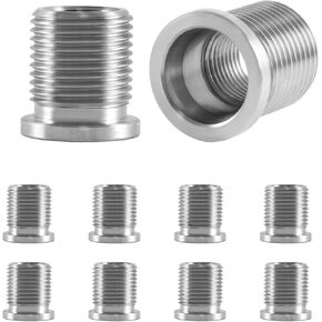 10PCS Stainless Steel Spark Plug Port Insert Installer Tools m14 x 1.25 Compatible with Ford Triton Motor 4.6L 5.4L 6.8L V-10 Two Valve Engines from 1996 to 2003, Replace#:389100 389-100