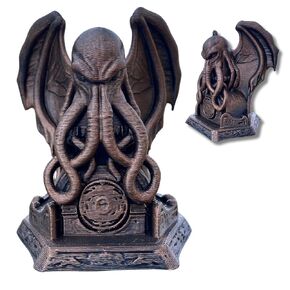 Cthulhu Eldritch Horror Figurine - Hand-Painted Lovecraftian Mythos Statue – Unique Gothic Home & Office Decor – Tabletop RPG & Fantasy Collector’s Gift