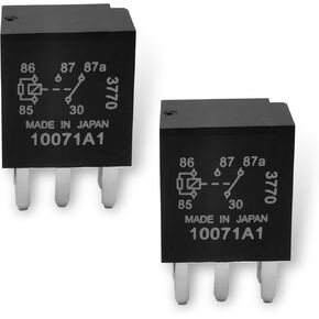 2 PCS Car DC 12V 30A Relay, IP67 Waterproof, High Temp Resistant, Multi-Purpose Fuel Pump Relay, Plug & Play, Universal for Most Cars (Black)