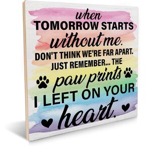 Memorial Gift Sympathy Wooden Sign Remembrance a Limb has Fallen From the Family Tree Wood Signs Plaque Keepsake Desk Wall Home Decor 6.2 X 6.2 Inches