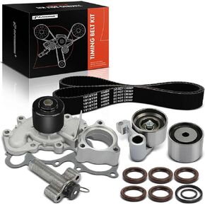 A-Premium Engine Timing Belt Kit with Water Pump Compatible with Toyota Cars - Tacoma 1995-2004, Tundra 2000-2004, T100 1995-1998 - 3.4L