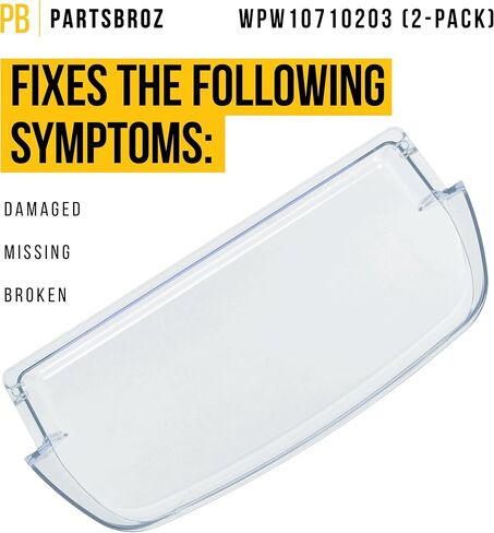 WPW10710203 W10710203 Refrigerator Door Bin - Compatible Whirlpool Kenmore Maytag Fridge Door Parts - Replaces AP6023888 W10451871 PS11757236 - Typically Holds Jars and Bottles in Saudi Arabia
