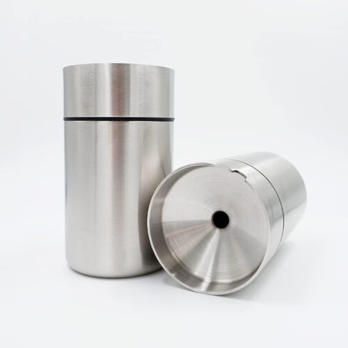 JOCHA Car Ashtray with lid smell proof Stainless Steel Portable Smokeless Detachable Windproof Self Extinguishing Butt Bucket Ash Tray for Most Car Cup Holder for Outdoor Travel Home Office (Silver) in Saudi Arabia