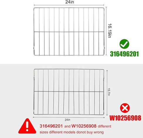316496201 Replacement Oven Rack for GE Range Oven Stove Wire Rack 316404501, 316496202 , 24.2" x 16" in Saudi Arabia