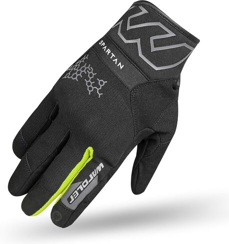 Motorcycle Gloves for Men, Synthetic Amara, 4 Way Stretch, Spartan, Men's Biker Gloves, Soft Metacarpal-Knuckle Protection, Riding Gloves, Touchscreen in Saudi Arabia