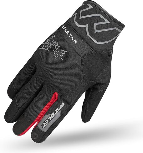 Motorcycle Gloves for Men, Synthetic Amara, 4 Way Stretch, Spartan, Men's Biker Gloves, Soft Metacarpal-Knuckle Protection, Riding Gloves, Touchscreen in Saudi Arabia