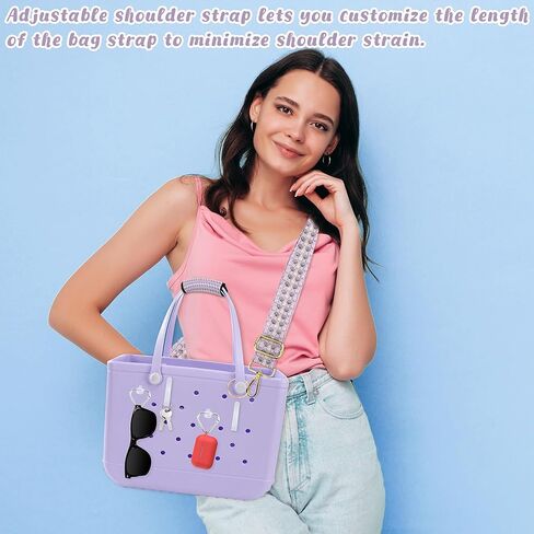 حزام كيس مناسب لحقيبة BOGG ، وأشرطة كتف النيوبرين القابلة للتعديل مع خطاف سلسلة المفاتيح ، سحر حزام كروسودي in Kuwait