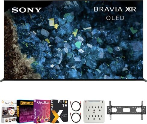 Sony XR65A80K Bravia XR A80K 65 بوصة 4K HDR OLED Smart TV 2022 Model Bundle مع حزمة حماية محسنة CPS مميزة لمدة 2 سنة in Saudi Arabia