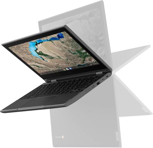 Lenovo 300e 11.6" 2-in-1 Touchscreen Chromebook (Intel N4020, 4GB RAM, 32GB Storage, Stylus, Webcam), Ruggedized & Water Resistant, Flip Convertible Home & Education Laptop, IST Pen, Chrome OS in Saudi Arabia
