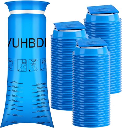 Vomit Bags Disposable - 60 Pack - 1000ml Portable Emesis Bags - Leak Resistant - Medical Grade Aircraft Sickness Car Travel Sickness Pregnant Women Children (60 Pack) in Saudi Arabia