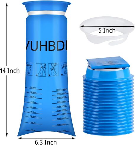 Vomit Bags Disposable - 60 Pack - 1000ml Portable Emesis Bags - Leak Resistant - Medical Grade Aircraft Sickness Car Travel Sickness Pregnant Women Children (60 Pack) in Saudi Arabia