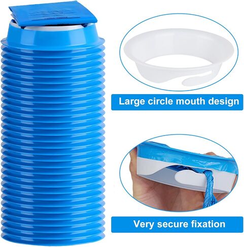 Vomit Bags Disposable - 60 Pack - 1000ml Portable Emesis Bags - Leak Resistant - Medical Grade Aircraft Sickness Car Travel Sickness Pregnant Women Children (60 Pack) in Saudi Arabia