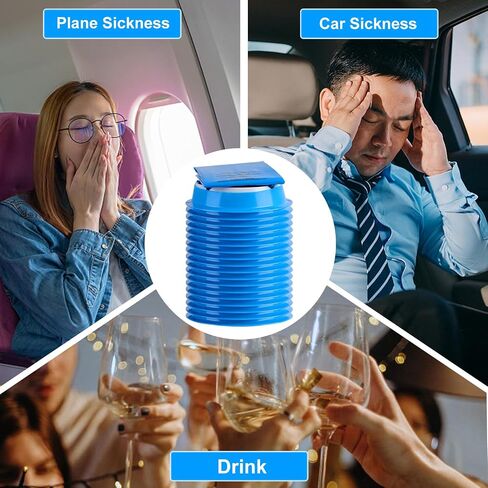 Vomit Bags Disposable - 60 Pack - 1000ml Portable Emesis Bags - Leak Resistant - Medical Grade Aircraft Sickness Car Travel Sickness Pregnant Women Children (60 Pack) in Saudi Arabia