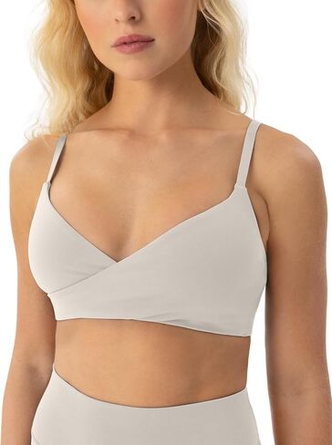 PAVOI ACTIVE Cross-Over Sports Bra for Women - Low Support Adjustable Cami Straps Cross Front Workout Yoga Bras - FlexFlow in Kuwait