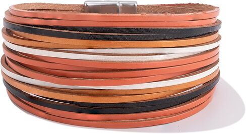 أساور هالوين جلدية أساور بوهو التفاف أساور الكفة القابلة للتكديس متعددة الأساور in Kuwait