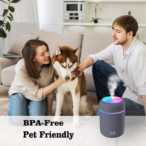 Colorful Cool Mini Humidifier, Essential Oil Diffuser, Aroma Essential USB Personal Desktop Humidifier for Car, Office Room, Bedroom etc,2 Adjustable Mist Modes (Navy Blue) in Saudi Arabia