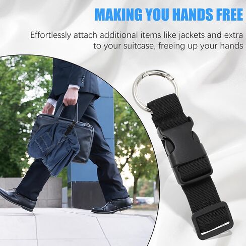 4pcs Add a Bag Luggage Straps,Strap for Suitcase,Adjustable Suitcase Belt Straps,Heavy Duty Suitcases Belt for Travel Make Your Hands Free,Bag Strap for Luggage in Kuwait