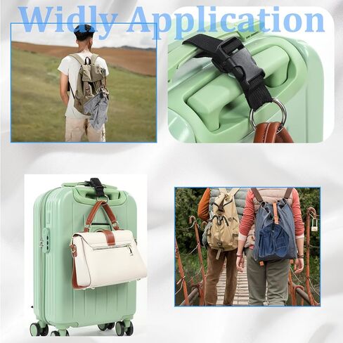 4pcs Add a Bag Luggage Straps,Strap for Suitcase,Adjustable Suitcase Belt Straps,Heavy Duty Suitcases Belt for Travel Make Your Hands Free,Bag Strap for Luggage in Kuwait