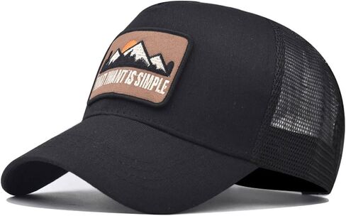 قبعة سائقة الشاحنات للرجال ، تراجعت نساء الظهر قابلاً للتعديل ، Snapback Cap-UV حماية Sun Hat للأنشطة الصيفية في الهواء الطلق in Kuwait