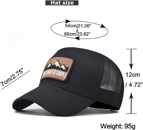 قبعة سائقة الشاحنات للرجال ، تراجعت نساء الظهر قابلاً للتعديل ، Snapback Cap-UV حماية Sun Hat للأنشطة الصيفية في الهواء الطلق in Kuwait