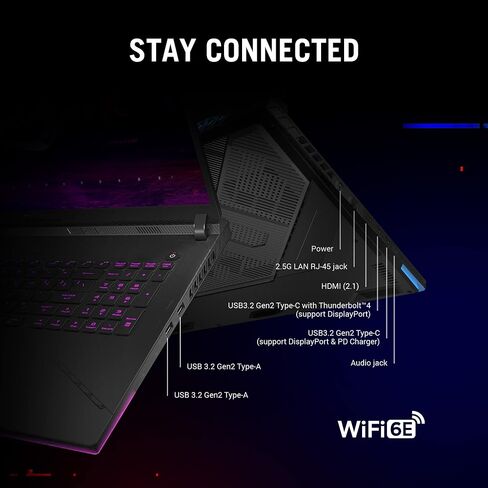 ASUS ROG Strix Scar 17 SE (2022) كمبيوتر محمول للألعاب، 17.3 بوصة 240 هرتز IPS QHD، NVIDIA GeForce RTX 3080 Ti، معالج Intel Core i9، 32 جيجابايت DDR5، 2 تيرابايت SSD، لوحة مفاتيح RGB لكل مفتاح، Windows 11 Pro، G733CX-XS97 in Saudi Arabia