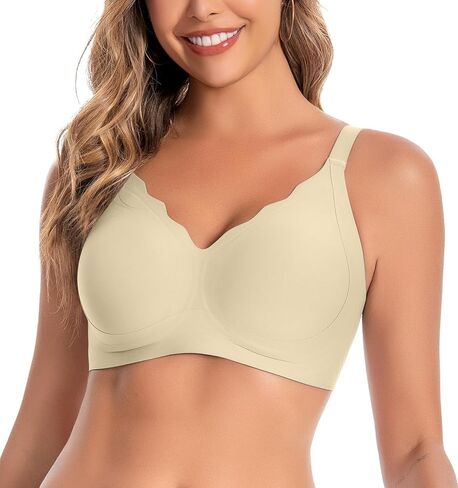 حمالات الصدر اللاسلكية اللاسلكية للسيدات ، رفيع الراحة لا ترتدي الأركان الداخلية تغطية كاملة الرياضة الرياضية اليومية in Kuwait