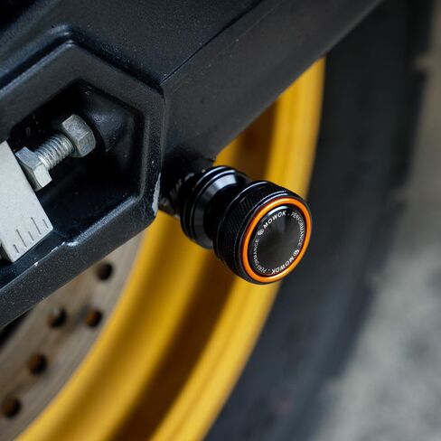MOWOK FIT لـ KAWASAKI VULCAN S 650 Z750 Z750R Z750R NINJA 250 300 ZX6R ZX10R ZX12R ZX14R إكسسوارات الدراجات النارية M10 X1.25 SWANDARM SLIDERS SHILEDS (GREEN ، M10 X 1.25) in Kuwait