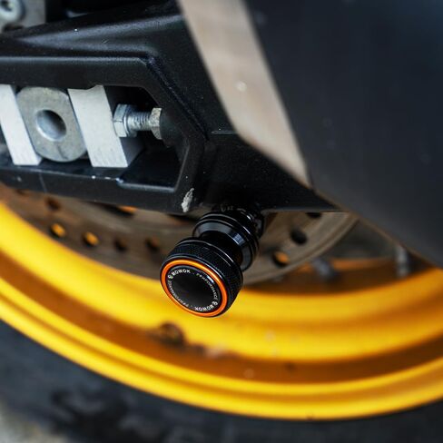 MOWOK FIT لـ KAWASAKI VULCAN S 650 Z750 Z750R Z750R NINJA 250 300 ZX6R ZX10R ZX12R ZX14R إكسسوارات الدراجات النارية M10 X1.25 SWANDARM SLIDERS SHILEDS (GREEN ، M10 X 1.25) in Kuwait