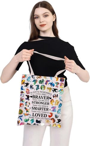 WSNANG Wings Dragon Darkstalker Tote Bag Dragon Tribes Novel Inspired Gift Dragon Tribes Shoulder Bag Dragon Merchandise in Saudi Arabia