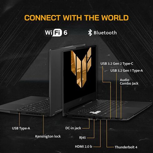 ASUS 2022 TUF Dash 15.6" 144Hz Gaming Laptop, Intel 12th Core i7-12650H, 40GB DDR5 RAM, 1TB PCIe SSD, NVIDIA GeForce RTX 3070 Graphics 8GB, Backlit Keyboard, Win 11 Pro, Black, 32GB USB Card in Saudi Arabia