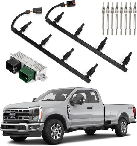 Glow Plug Harnesses Controller for 6.0L F250 F350 F450 F550 2003,PSLER 3C3Z-12A690-AA Motorsports Glow Plug Harness Compatible with 03 6.0 Powerstroke 3C3Z-12A342-AA in Saudi Arabia