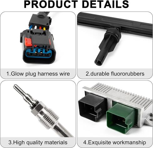 Glow Plug Harnesses Controller for 6.0L F250 F350 F450 F550 2003,PSLER 3C3Z-12A690-AA Motorsports Glow Plug Harness Compatible with 03 6.0 Powerstroke 3C3Z-12A342-AA in Saudi Arabia