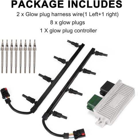 Glow Plug Harnesses Controller for 6.0L F250 F350 F450 F550 2003,PSLER 3C3Z-12A690-AA Motorsports Glow Plug Harness Compatible with 03 6.0 Powerstroke 3C3Z-12A342-AA in Saudi Arabia