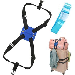 Luggage Straps for Suitcases,Luggage Straps Bag Bungees,Adjustable TSA-Approved – High Elastic Suitcase Belt for Securing Carry-On(2 Pack Brown)