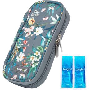 Insulin Cooler Travel Case - TSA Approved for Insulin Pen and Supplies, Medication Cooler for Daily Life (Magnolia)