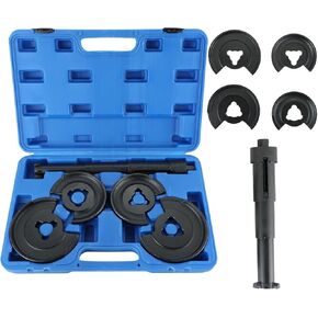 5PCS Coil Strut Spring Compressor Telescopic Repair Tool, Front Rear Axle Telescopic Repair Tool Kit, Compatible for Mercedes Benz W123 W210 (Black)