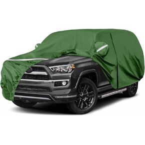 BOSSTONE Car Cover Custom Fit for Mazda MX-5 Miata 1989-2025, Waterproof All Weather for Automobiles Full Exterior Cover Rain Sun Snow Protector with Door Zipper (Green)