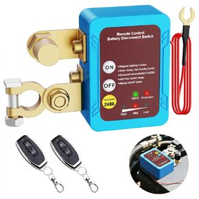 مفتاح اقتل للسيارة ، 12 فولت 240A بطارية بطارية مفتاح فصل عن بُعد ، مفتاح Kill Car Switch Smart Voltage Care مضاد للسرقة.