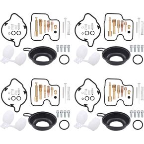 حزمة Applianpar of 4 Carburetor Repair Kit Diaphragm Float for Honda VF750C Magna 750 1994 1995 1996 1997 1998 1999 2000 2001 2002 2003