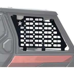 Rear Window Molle Panel Kit for Polaris XPEDITION ADV 2024+, Aluminum Rear Windows Protector with Durable Powdercoat Finish for Polaris XPEDITION ADV/ADV 5 2024 2025 Accessories, 2PCS