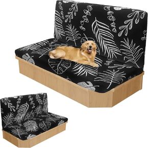 RV Dinette Cushion Covers-A-Eligning Camper Camper Cushion ، لا تشمل أغطية مسند الظهر 2 وأغطية مقاعد البدلاء