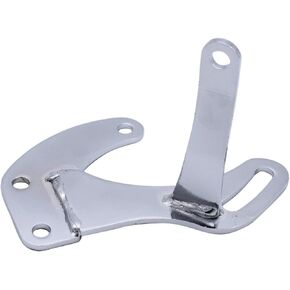 1 SET SHLPDFM Chrome Power Steering Pump Bracket Fits for SBC Chevy Engines 283 305 327 350 383 400 with Short Water Pump