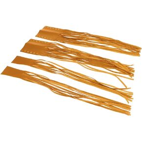 aqxreight Universal Hand Grips Tassel Fringe Wrap Cover Motorcycle Brake Clutch Lever Streamer for Indian Victory, Stylish Faux Leather Fringe Tassels, Earthy Yellow, aqxreighthxqo1if4e5-13