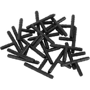 Vacuum Tubing Connector for Car Hose Tee Connector Nylon Black 5/32"